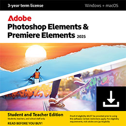 Adobe Photoshop Elements 2025 & Premiere Elements 2025 - Schülerinnen und Schüler, Studierende, Azubis und Lehrende