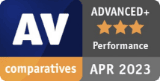 AV Comparatives Advanced+ Performance - APR 2023