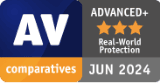 AV Comparatives Advanced+ Real-World Protection - JUN 2024