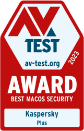 AV Test Award Best MacOS Security